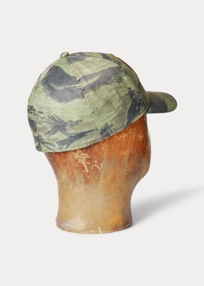 Gorra Ralph Lauren Hombre Verde Oliva / Rayas - Camouflage - RWMVB0594